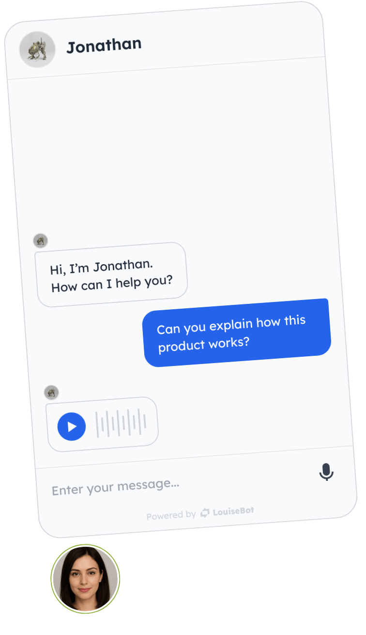 AI Video Chatbot Interface